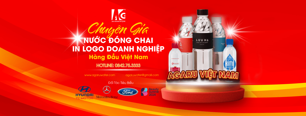 Nước Uống In Tên Trường Học 1# 4 In Logo Trên Nước Đóng Chai