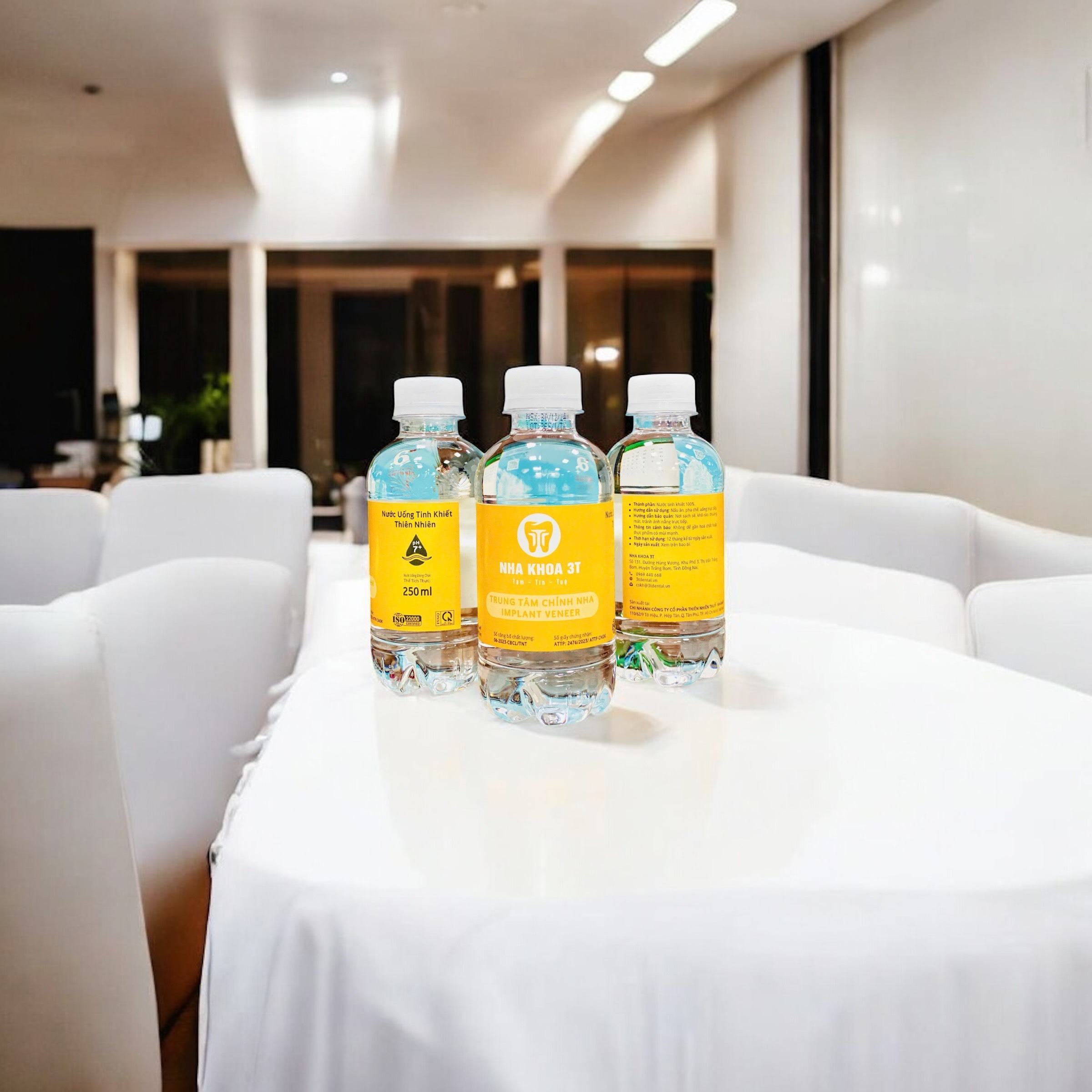 Nước Đóng Chai Nhãn Riêng - Nước Đóng Chai 250Ml In Logo Theo Yêu Cầu - Tinh Khiết 2 Nước Đóng Chai Nhãn Riêng