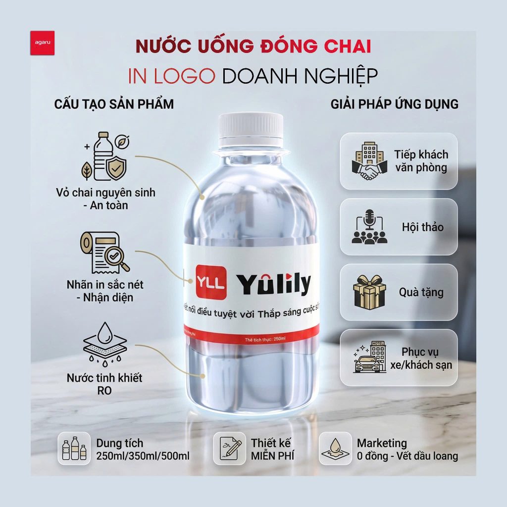 Nước Đóng Chai In Logo Triển Lãm