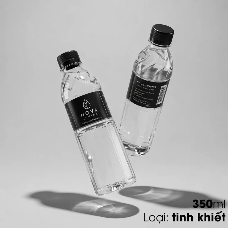 Nước Đóng Chai In Logo Nhân Viên 2026: Thiết Kế Bộ Nhận Diện Cho Onboarding Nội Bộ