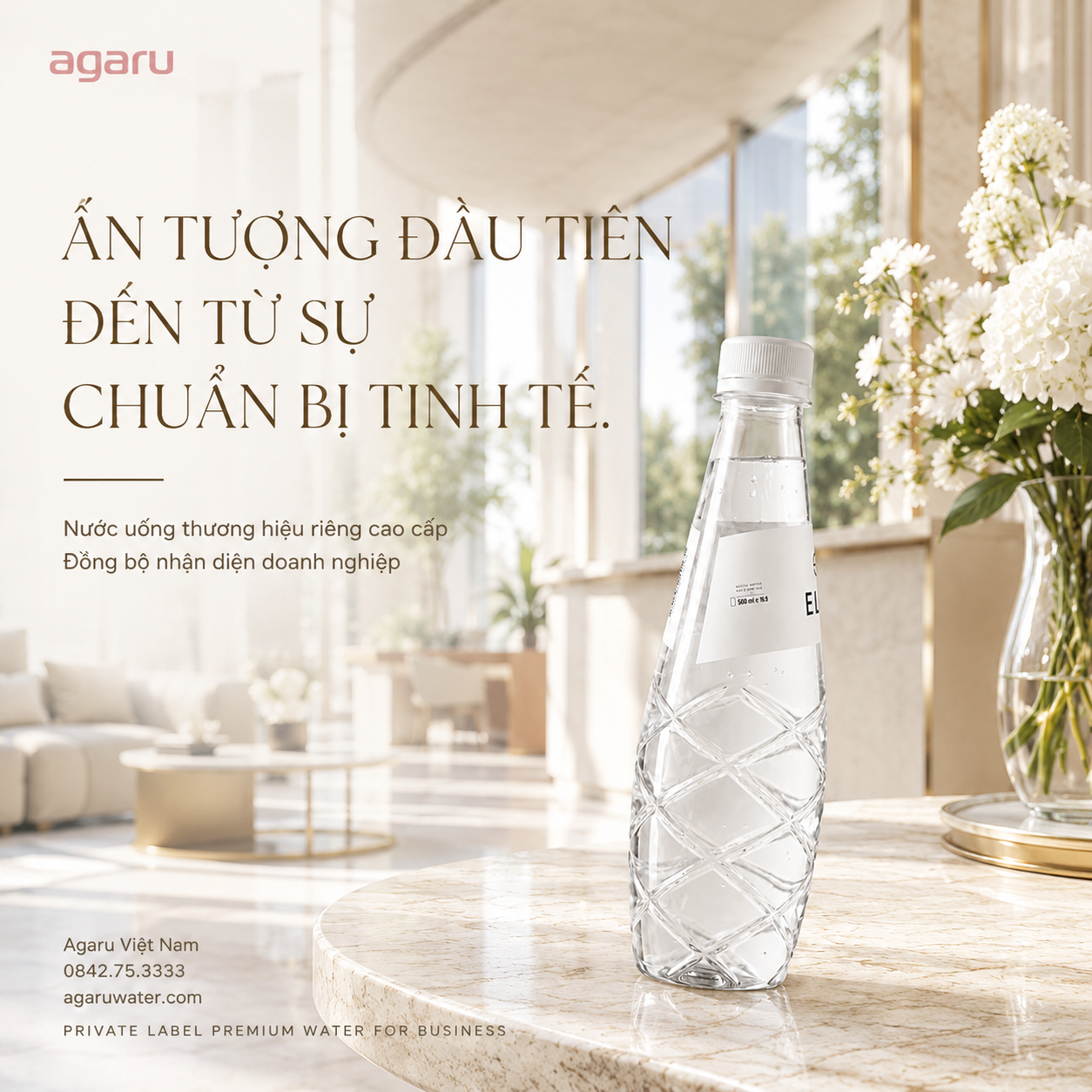 Nước Suối Thương Hiệu Riêng Trong Không Gian Tiếp Khách Doanh Nghiệp - Hình Ảnh 10