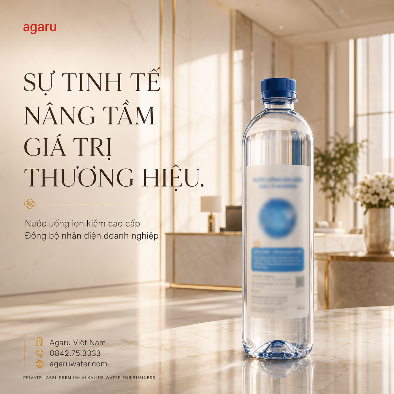 Nước Uống Thương Hiệu Riêng Trong Không Gian Tiếp Khách Doanh Nghiệp - Hình Ảnh 2